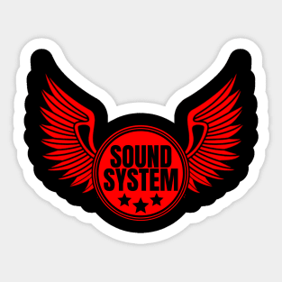 Soundsystem wing Sticker